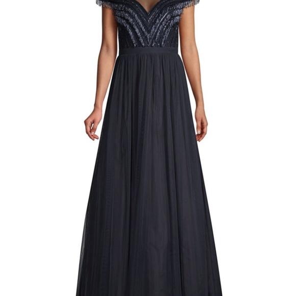 Beaded Fringe Gown - Picture 4 of 4